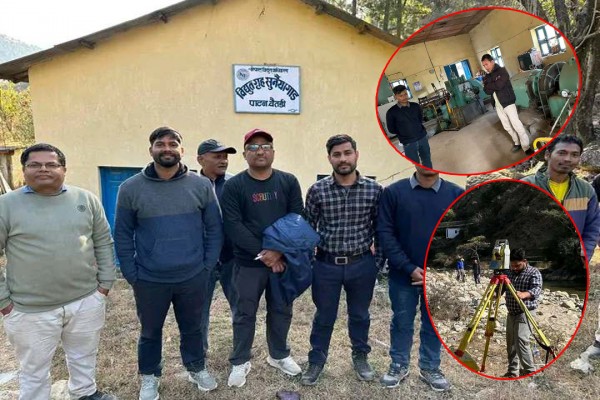 सुर्नया गाड जलविद्युत आयोजनाको प्राविधिक टोलीद्वारा अनुगमन, सञ्चालनका लागि पहल 